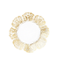 Rufolo Glass Gold Brushstroke Canape Plate