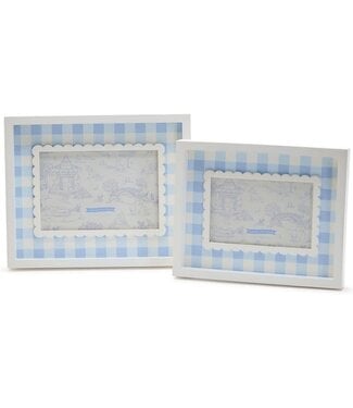 Two's Company Blue Gingham Frame 5 x 7