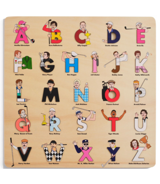 Alphabet Legends Golf Legends Wooden Alphabet Puzzle