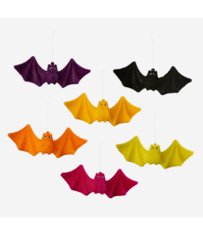Flocked Bat Ornament