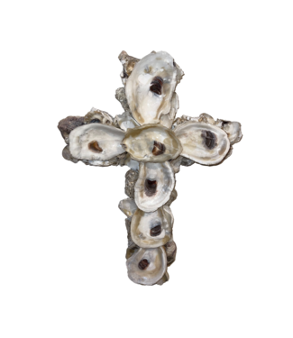 Michelle Savoy 18"x12" Oyster Cross