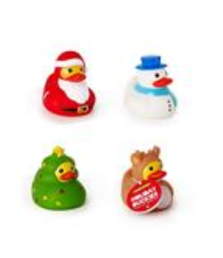 Two's Company Christmas Light Up Rubber Duckie