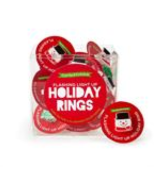 Two's Company Christmas Light Up Ring