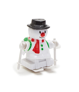 Two's Company Snowman Skiing Wind Up Toy