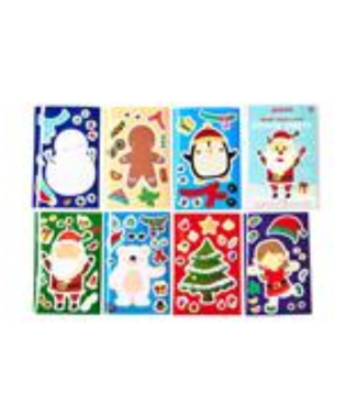 Two's Company Holiday Reusable Stickers