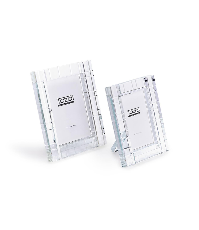 Hudson Plaid Crystal Frame 5 x 7