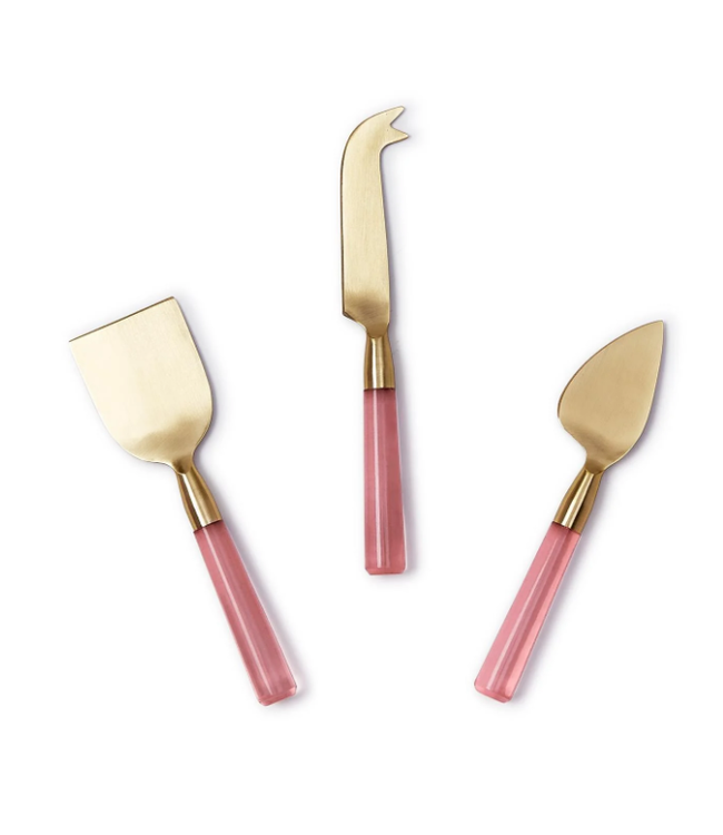 Pink Blush Set of 3 Cheese Knives