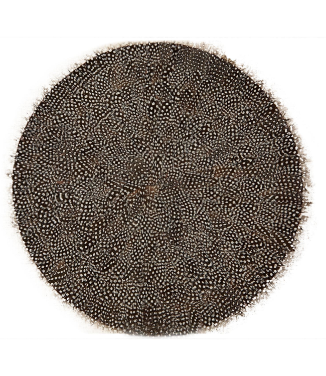 Set of 2 Guinea Feather Placemats