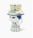 Bjørn Wiinblad Lady with Hat Vase, Blue, H: 8.1''