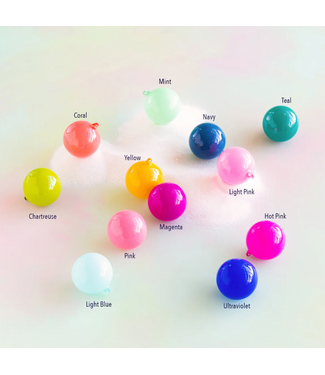 One Hundred 80 Degrees Sugar Plum Ball Ornament Mint Green- Glass 4''