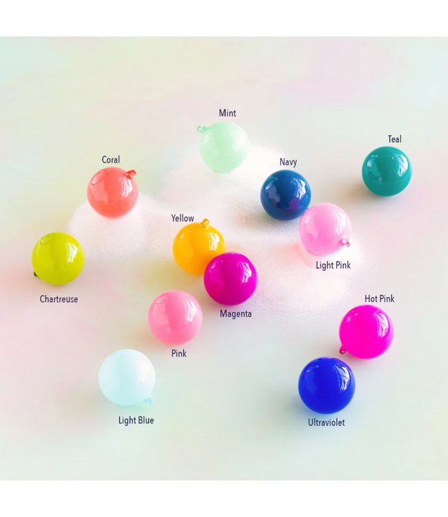 Sugar Plum Ball Ornament Mint Green- Glass 4''