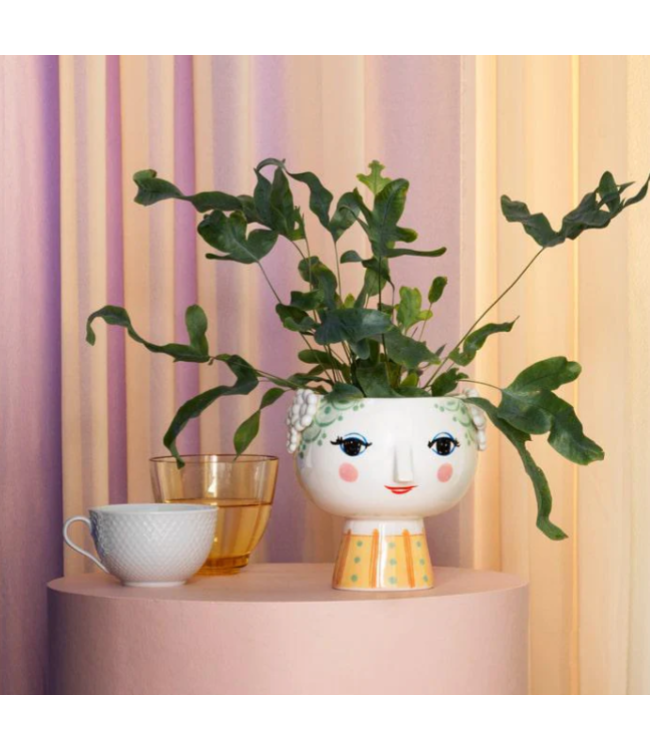 Bjørn Wiinblad Eva Flower Pot on Base, Light Green