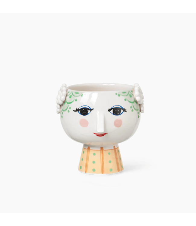 Bjørn Wiinblad Eva Flower Pot on Base, Light Green