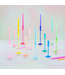 Frosted Taper Candle Holder
