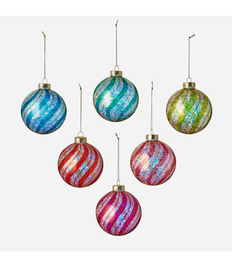 One Hundred 80 Degrees Swirl Ball Ornament