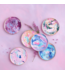 Aurora Borealis Marble Dessert Plate