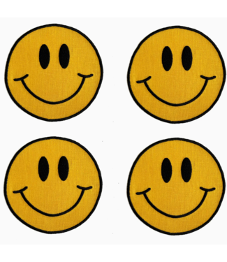 House of Gleason Smiley Face Cocktail Napkins - Set of 4