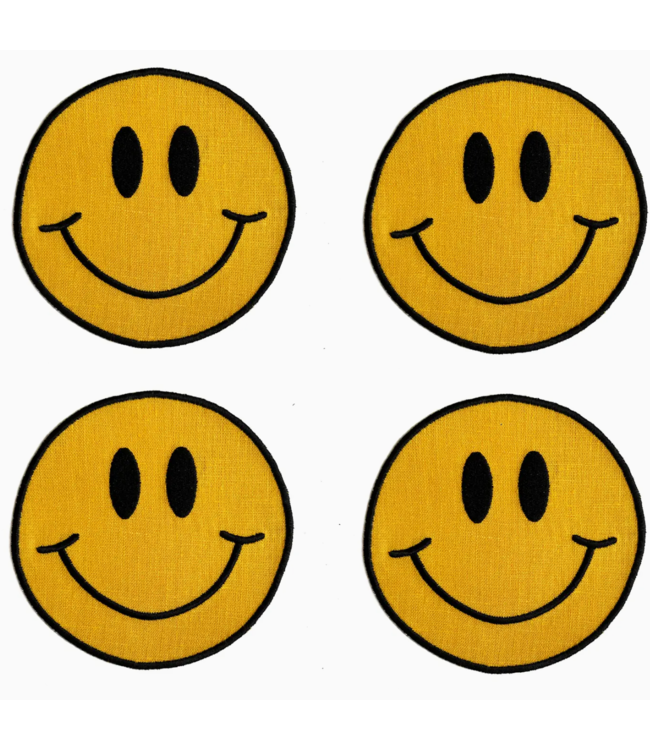 Smiley Face Cocktail Napkins - Set of 4