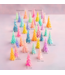 Rainbow Tree Candle Medium 6.75"