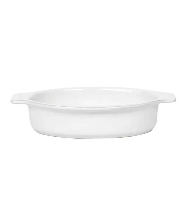 Puro 12" Medium Oval Baker - Whitewash