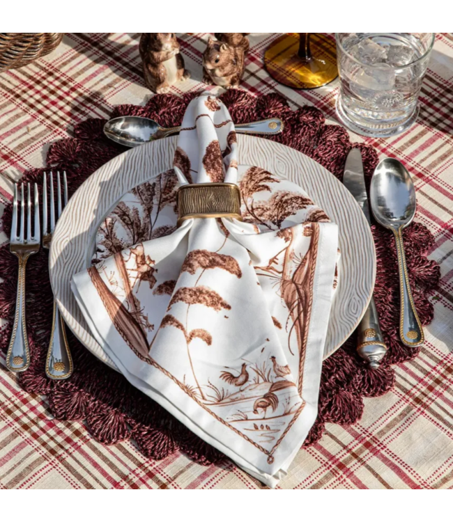 Country Estate Harvest Napkin - Sepia
