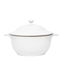 Puro 12" Casserole with Lid - Whitewash