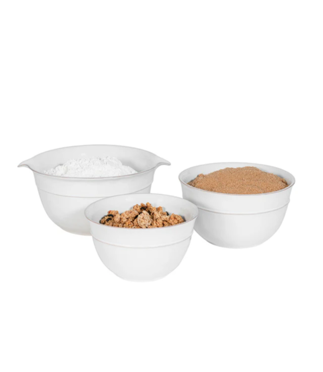 Puro Nesting Serving Bowl Set of 3  - Whitewash