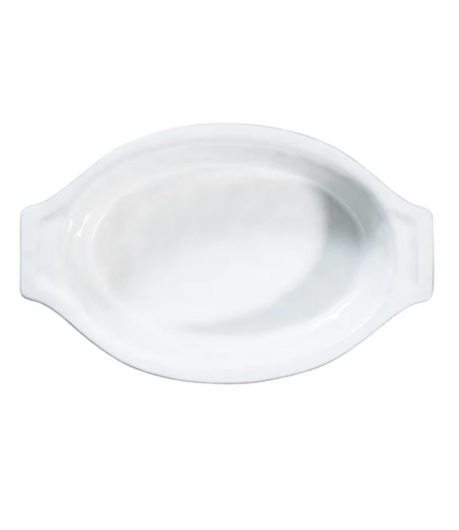 Puro 16" Oval Baker - Whitewash