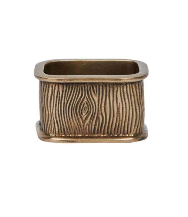 Blenheim Oak Napkin Ring - Brass