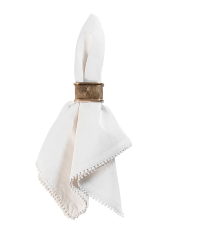 Blenheim Oak Napkin Ring - Brass