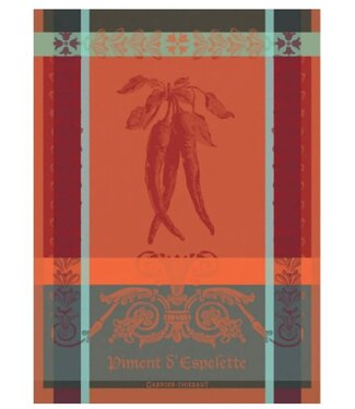 Garnier Thiebaut Piment D'espelette Epices Kitchen Towel 22''x30'' 100% Cotton