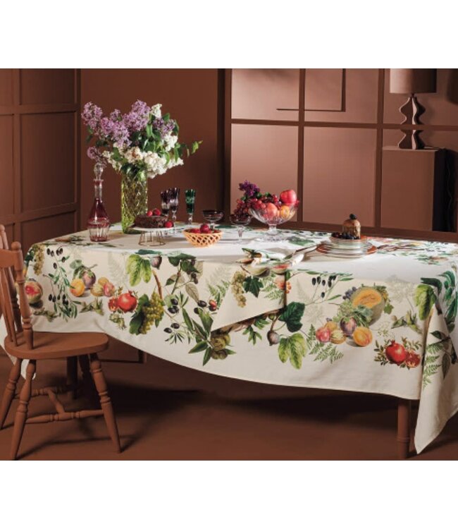 Abondance D'automne Naturel Tablecloth 61''x102'' 50% Cotton 50% Linen