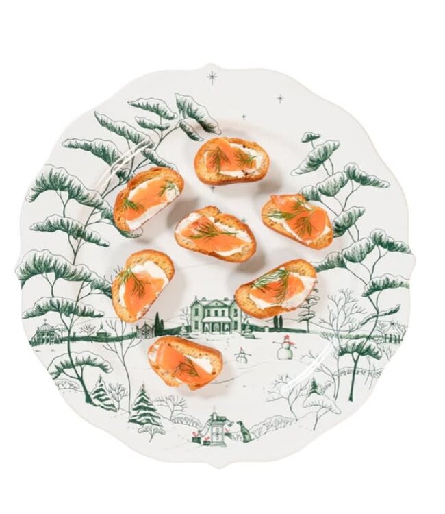 Country Estate Winter Frolic Charger/Platter - Evergreen