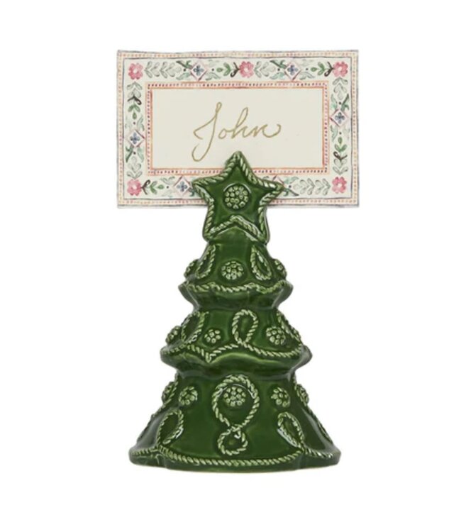Berry & Thread Tree Place Card Holder Set/4 - Basil