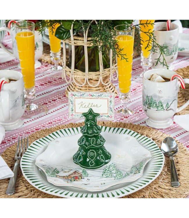 Berry & Thread Tree Place Card Holder Set/4 - Basil