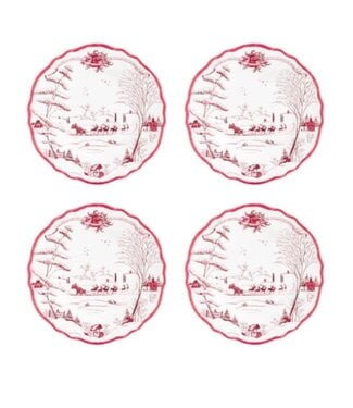 Juliska Country Estate Winter Frolic Melamine Dessert/Salad Plate, Set/4