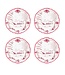 Country Estate Winter Frolic Melamine Dessert/Salad Plate, Set/4