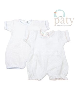 Paty White Bubble w/ Blue Trim