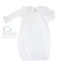 Paty Knit Overlap Shoulder Gown Pink No Bow