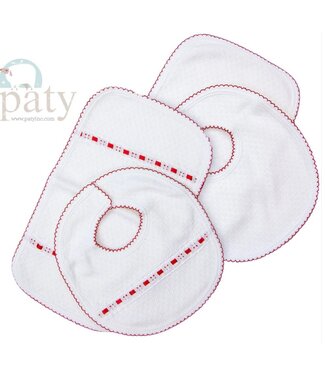 Paty Holiday Bib & Burp Set
