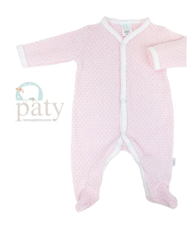 Solid Color Footie Pink