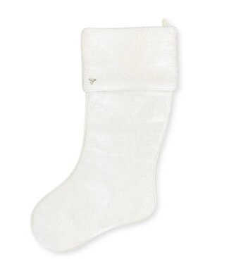 Fig & Dove White Boucle Stocking