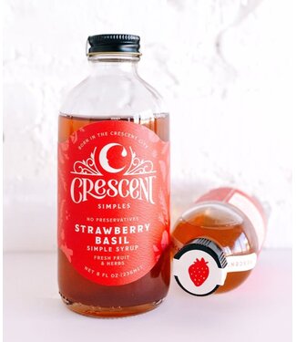 Crescent Simples Strawberry Basil Syrup