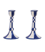 Still Life Hand-Painted Ceramic Candleholder (Set of 2)