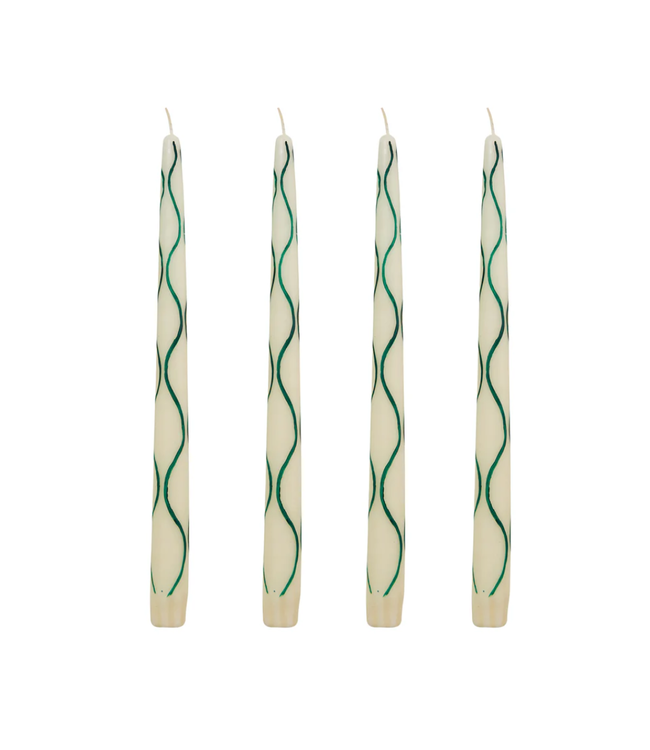 Still Life Hand-Painted Taper Candles