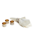 Set of 4 Mother of Pearl Napkin Ring Holder