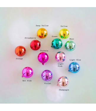 One Hundred 80 Degrees Rainbow Reflective Ball Ornament, 4"