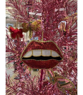 Tinker Tailor Sequin Lips Ornament