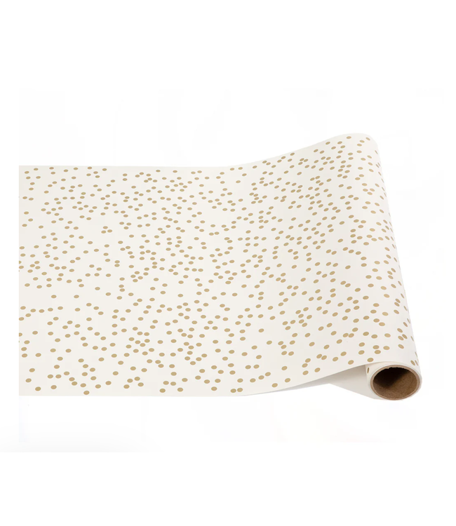 Gold Confetti Runner Table Runner - 20" x 25'