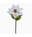 15" Artificial Faux Poinsettia with Stem